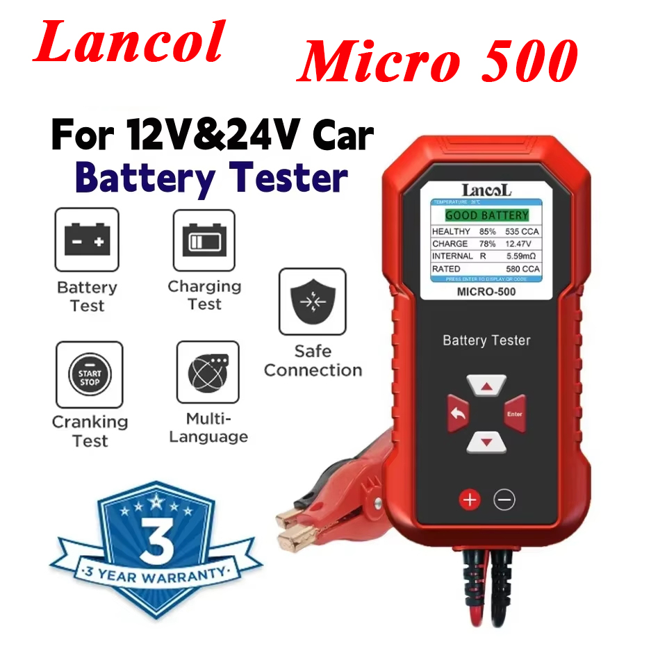 Lancol Micro 500 12V 24V Car B - Battery Load Tester ulasan dan harga