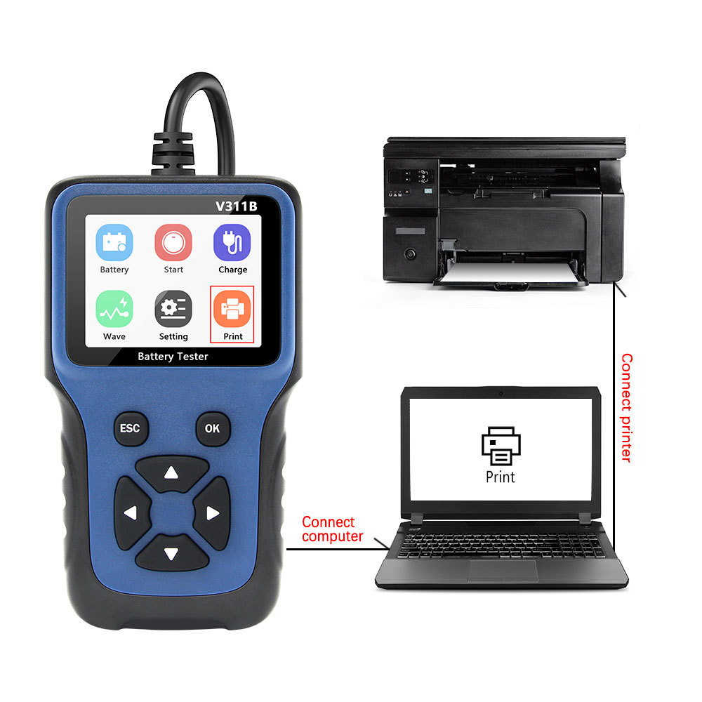 V311B Portable 12V Car Battery - Battery Load Tester ulasan dan harga